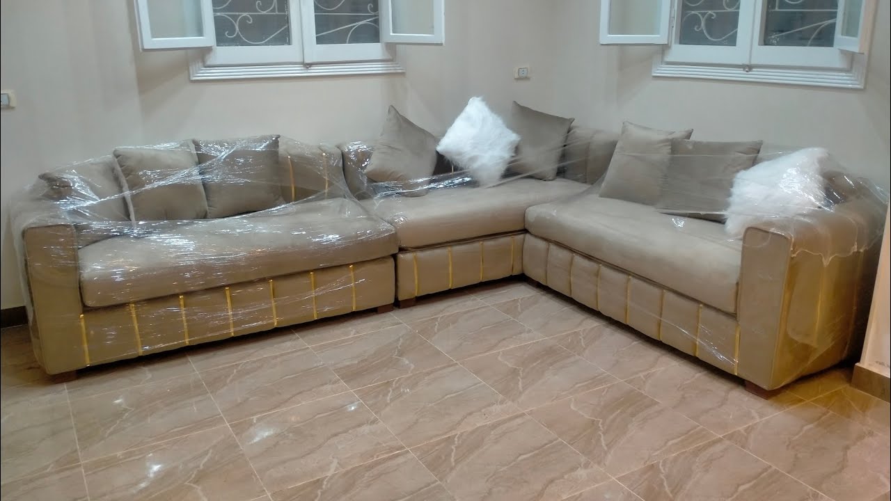 ركنة مودرن قماش سيلفا قطيفة يارب تعجبكو