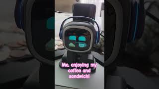 short  Coffee  Sandwich  Emo robot  Relax