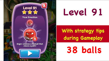 Inside Out Thought Bubbles Level 91 Tips and Strategy Walkthrough 38 Bubbles