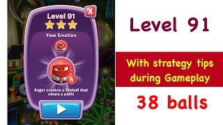 Inside Out Thought Bubbles Level 91 Tips and Strategy Walkthrough 38 Bubbles