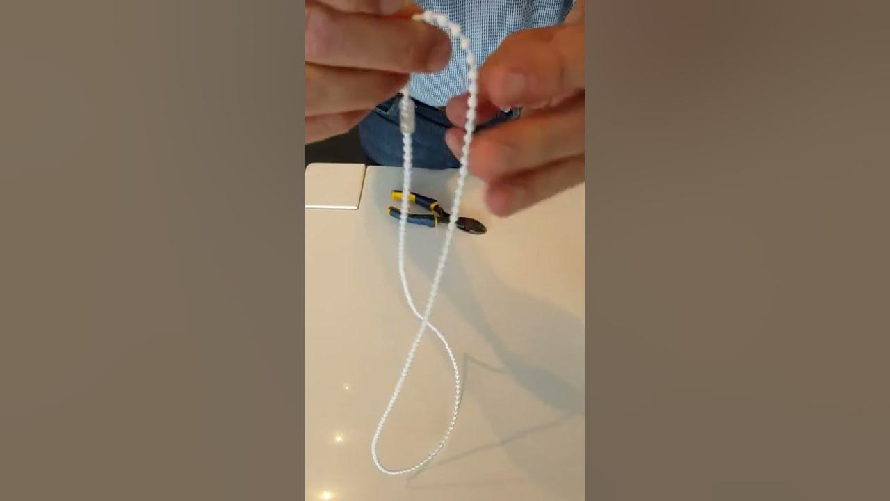 how to install a tubular chain joiner on your roller blind YouTube