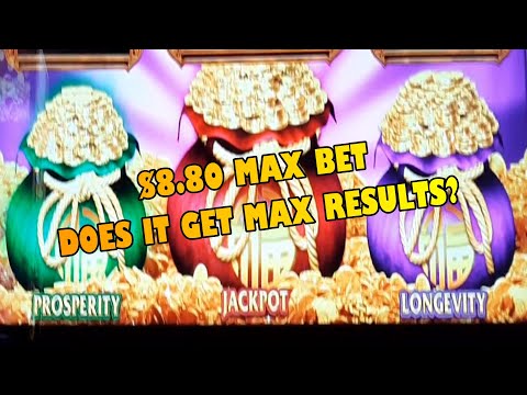 FU DAI LIAN LIAN PANDA SLOTS $8.80 MAX BET - Does it get MAX results?