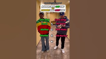 Thumbnail of Rappers who can sing vs Rappers who cant sing #rap #hiphop #music