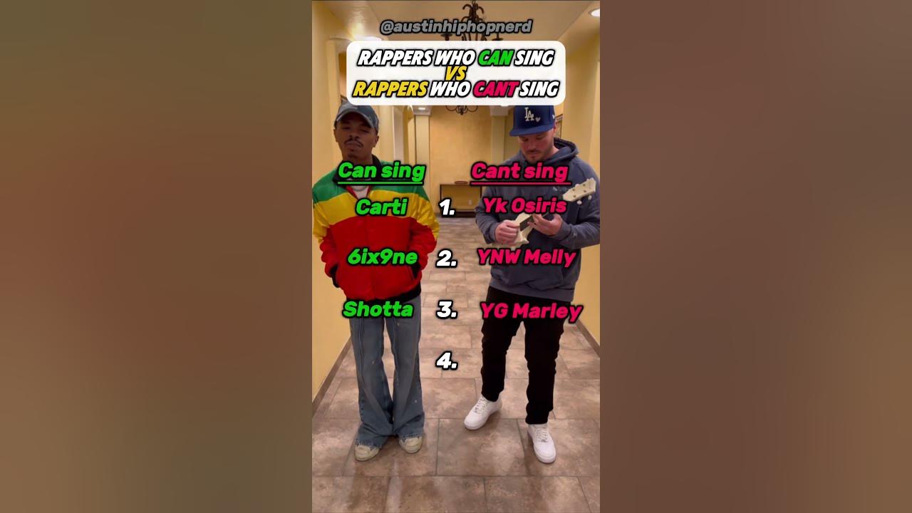 Rappers who can sing vs Rappers who cant sing #rap #hiphop #music