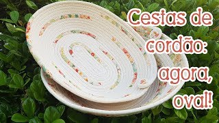 Cesta de cordão (Rope Basket) oval + regulagens da máquina