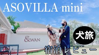愛犬と泊まれる宿【ASOVILLA　mini】【旅行vlog】一棟貸の完全プライベート空間【犬と絶品・浜焼きランチも】