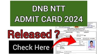 DSSSB NTT Admit Card 2024 | How To Check DSSSB NTT Admit Card 2024