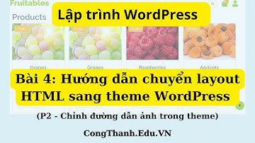 Lập trình WordPress - Bài 4 (P2): Hướng dẫn chuyển layout HTML sang theme WordPress