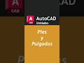 Pies y pulgadas en el sistema imperial #autocad #arquitectura #diseño #tutorial