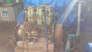 1930 Gardner 3L2 Diesel Engine runup before overhaul