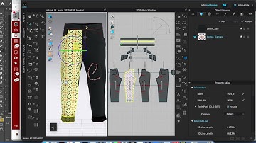 Change Fabric Print Scale in 2D window and 3D window in CLO3D