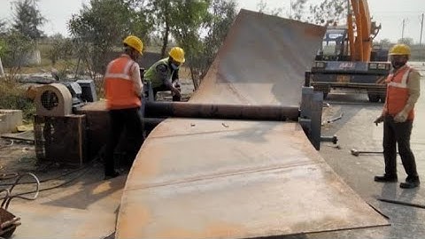 Amazing machine made of scrap metal - profile and pipe bender with a hydraulic press