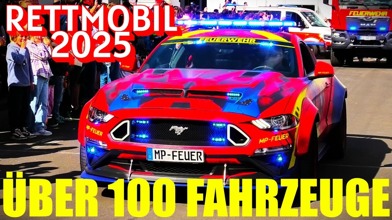 🚨🔊 ÜBER 100 FAHRZEUGE LAUTER ABSCHLUSSKORSO RETTmobil 2025 in Fulda🚒🚑#MontisEinsatzfahrten