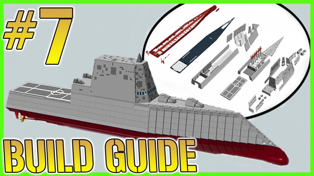 INSTRUCTIONS Lego Zumwalt Class Destroyer DDG 1000 PART 7 END