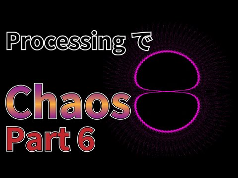【Processingによる可視化】Chaos（カオス）の作成 part 6【定数を徐々に変えてアニメーション化】