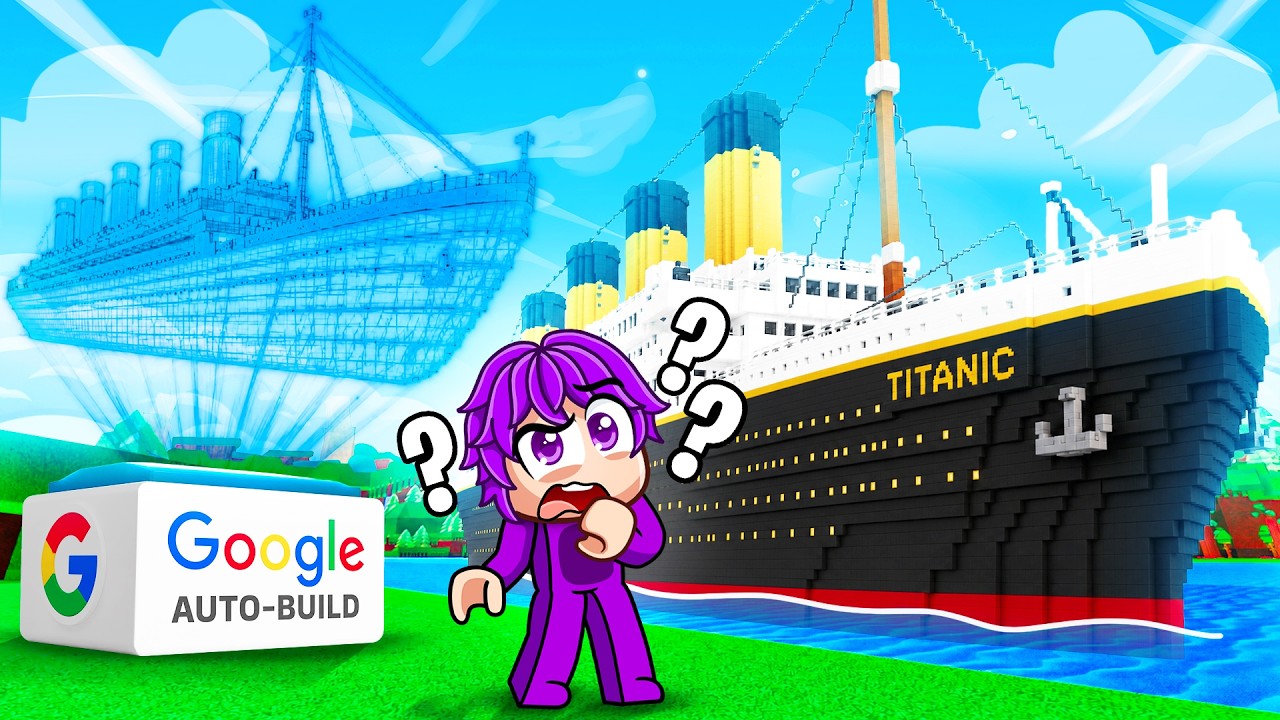 I Cheated with GOOGLE AUTO BUILD in Build A Boat
