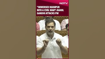 Rahul Gandhi Manipur Speech | Rahul Gandhi Accuses Government Of Pushing Manipur Into 