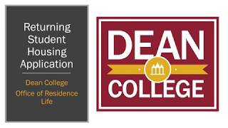 Returning Student Housing Application
