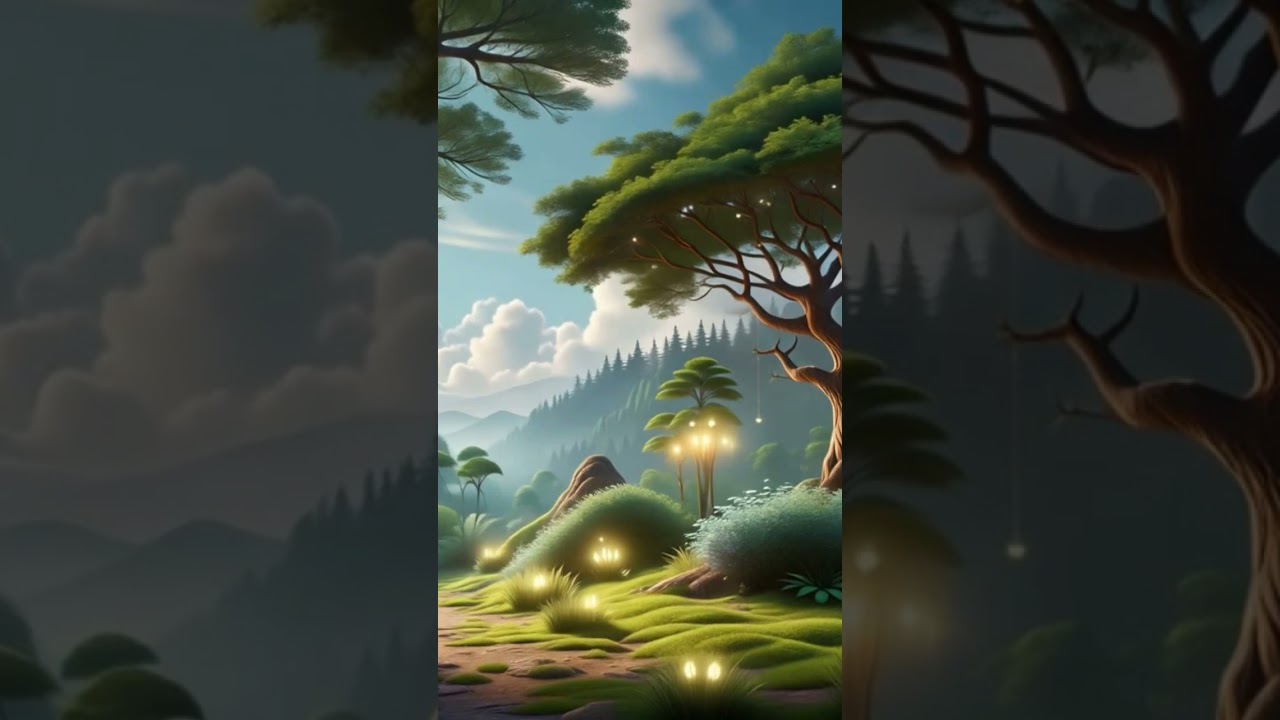 AI Creates a Magical Forest with Glowing Plants | @openart_ai  Art Short