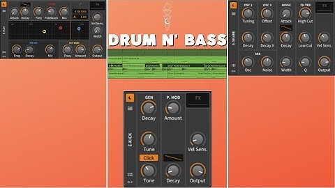 Synthesizing DnB Drums with Only #bitwig Stock Devices From Scratch