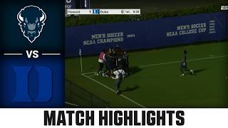 Howard vs. Duke Match Highlights | 2026 ACC Men's Soccer
