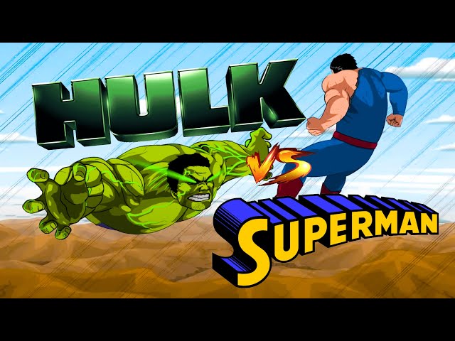 HULK vs SUPERMAN · Animated Battle with Movie Soundtrack · Man of Steel · Hulk · Suite Soundtracks