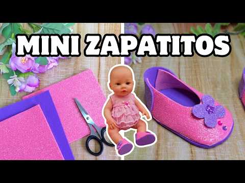 Como hice ZAPATITOS para muñequitas bebé Reborn, Nenuco, Bebés por primera vez!