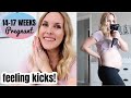 14-17 WEEK PREGNANCY UPDATE | Feeling baby kick, bleeding, bump shot!