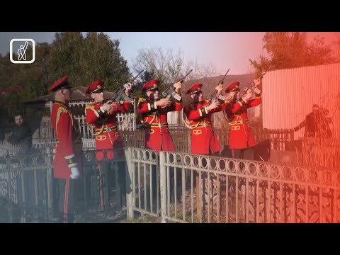 უკრაინაში დაღუპული მებრძოლების დაკრძალვა