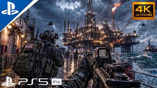 (PS5) NAVY SEAL Team Attacks Terrorists on a Massive Oil Rig | Realistic Gameplay [Call of Duty] 4K screenshot 4