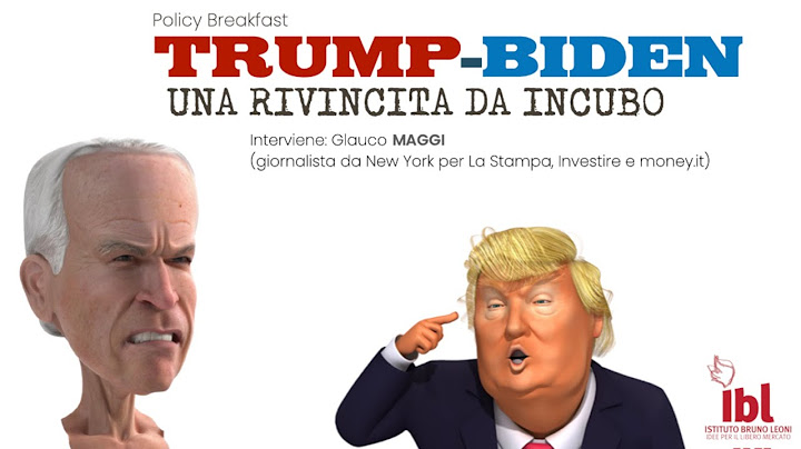 Trump-Biden, una rivincita da incubo - I Webinar di IBL