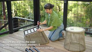 HOW TO_East Oak 3PCS Patio Set Installation