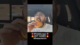 Trying Whataburgers NEW Hot Honey Chicken Sandwich 🔥