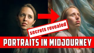 Realistic portrait from photo in MidJourney, secrets revealed
