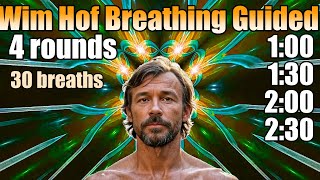 Guided Wim Hof Breathing 4 Rounds, 30 Breaths  432Hz Om Mantra Meditation Stress Relief