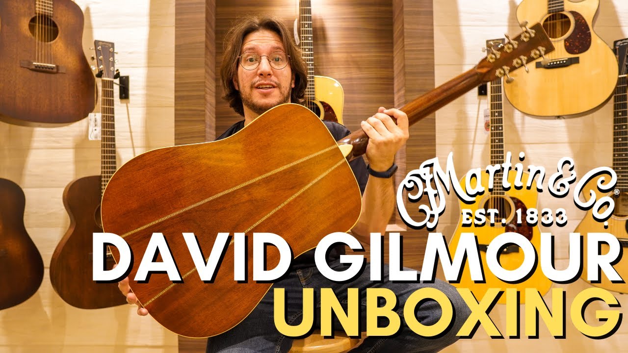 UNBOXING DAVID GILMOUR MARTIN GUITAR SIGNATURE Eusica Music Store