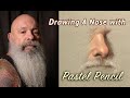 Drawing A Nose with Pastel Pencil