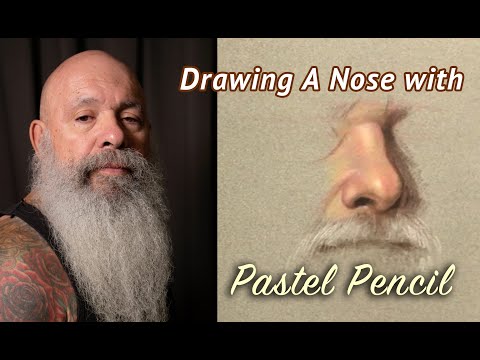 Video Drawing A Nose with Pastel Pencil - youtube