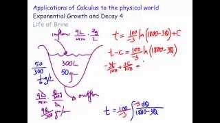 Exponential growth and decay : The Life of Brine