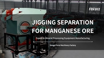 MANGANESE ORE BENEFICIATION BY JIG MACHINE