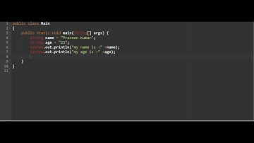Print Name and Age in JAVA || Masai School ||