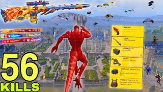 56 KILLS!😍 NEW UPDATE BEST SNIPER GAMEPLAY🔥KAiJU NO.8 SET😈  SAMSUNG,A7,A8,J5,J7,J2,J3,XS,A3,A4,A5,A6 screenshot 3