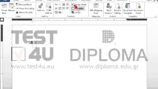 Insert a Check Box Content Control, with title Ready