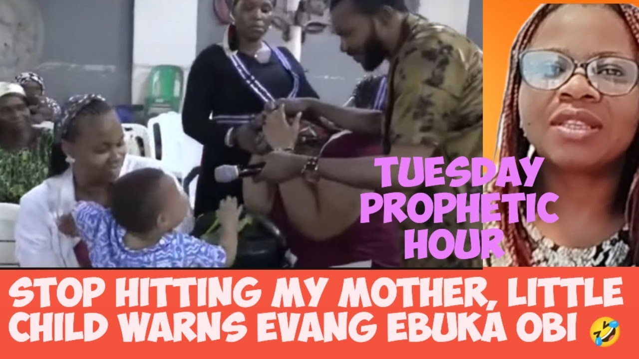 «Хватит бить мою маму», — предупреждает маленький мальчик Эванга Эбуку Оби 🤣 