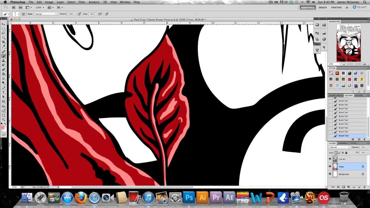 Paul Gray Tribute Art Time Lapse