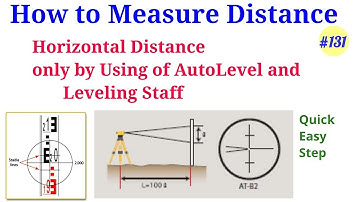 How to Measure Horizontal Distance Using Autolevel Machine at Site