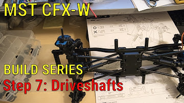 MST CFX-W 1/8 Off-Road Kit Build Series - Step 7 - Driveshaft