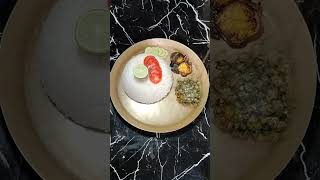 Simple Veg Lunch Thali Recipe❤️❤️ shorts vegthali youtubeshorts viral