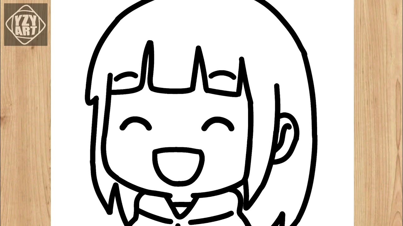 How To Draw a Cute Chibi HINATA HYUGA (Naruto) Step by Step || Easy Anime Drawing tutorial 