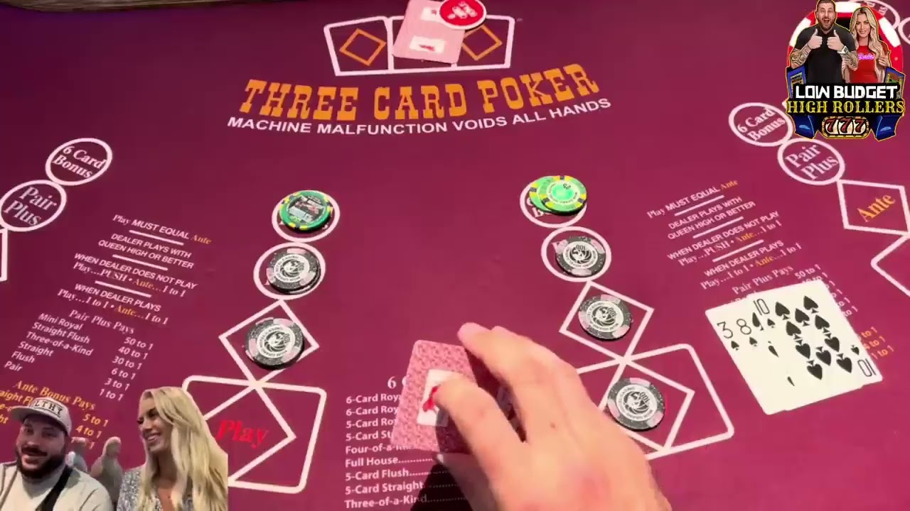 THREE OF A KIND! THE NSANE RUN ON THREE CARD POKER!